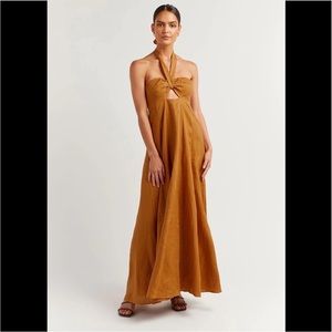 dissh brown maxi dress Brown Faux Leather Bodycon Mini Dress | Mini Dress